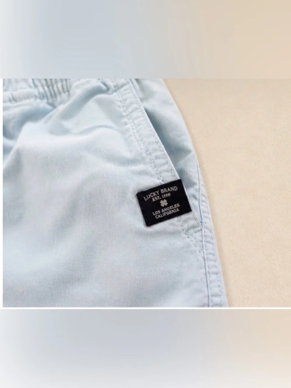 Lucky Brand Boys Light Blue Pull-On Shorts | Size 7 | Summer Essential